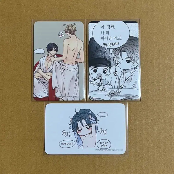 [BUNJANG] Mofun Unintentional Love Story Visit Photocard Set (3 Types) / 모펀 비연담 비의도적연애담 방문 포토카드 3종