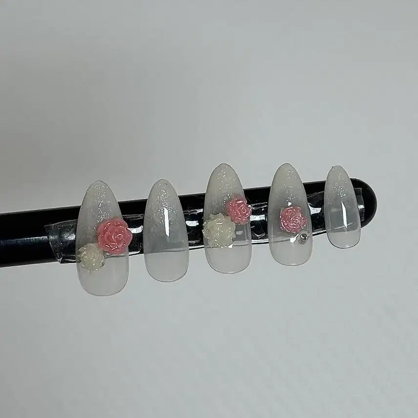 [BUNJANG] Custom Rose Nail Tips / 주문 제작 || 장미 네일팁