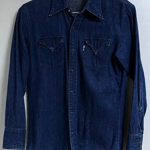 [BUNJANG] Blue Blue Japan Denim Western Shirt / 블루블루재팬 데님 웨스턴 셔츠