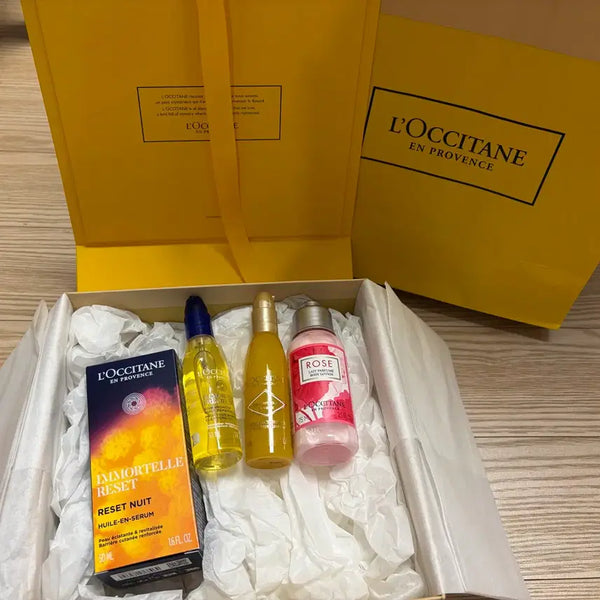 [BUNJANG] L'Occitane Immortelle Overnight Reset Oil-in-Serum Gift Set / 록시땅 이모르뗄 오버나이트 리셋 오일 인 세럼 선물세트