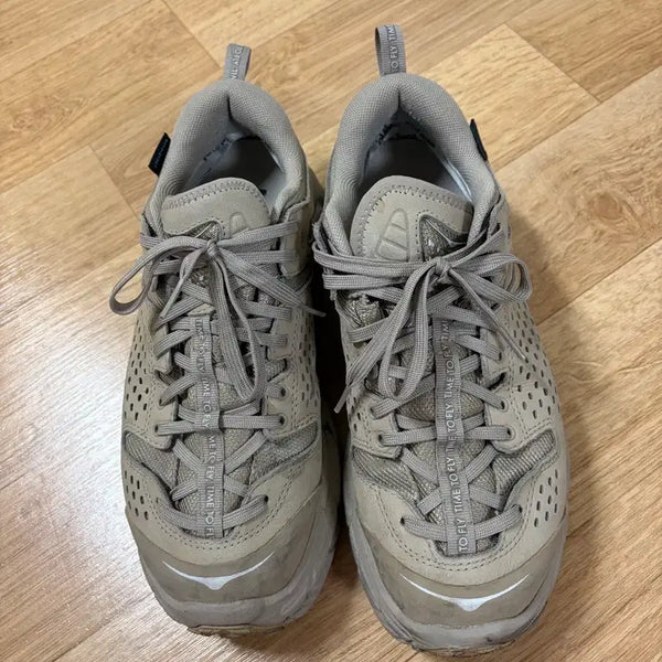 [BUNJANG] Hoka Tor Ultra Low Hiking Boots (Size 255, Tan) / 호카 토르 로우 255 탄