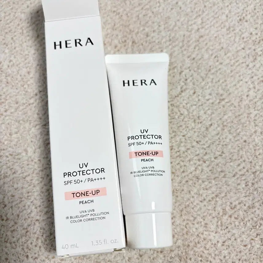 [BUNJANG] Hera UV Protector Tone-Up Peach SPF 50+ PA++++ 40ml / 헤라 UV 프로텍터 톤업 피치