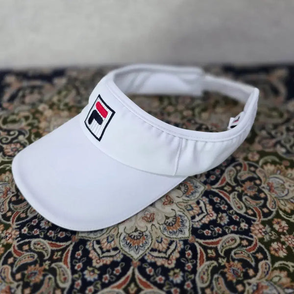 [BUNJANG] FILA Golf Linear Logo Sun Visor Cap / 휠라 FILA 골프 리니어 로고 선바이저 썬캡