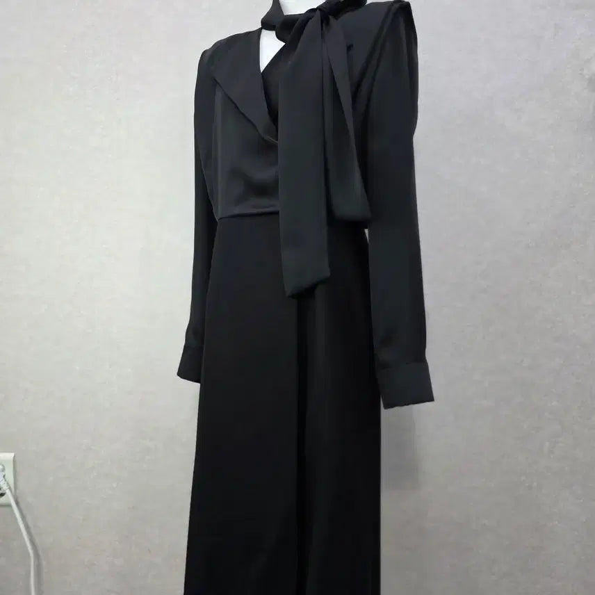 [BUNJANG] JUUN.J Scarf Collar Long Dress / 준지 스카프 카라 롱 원피스 38 JUUN.J