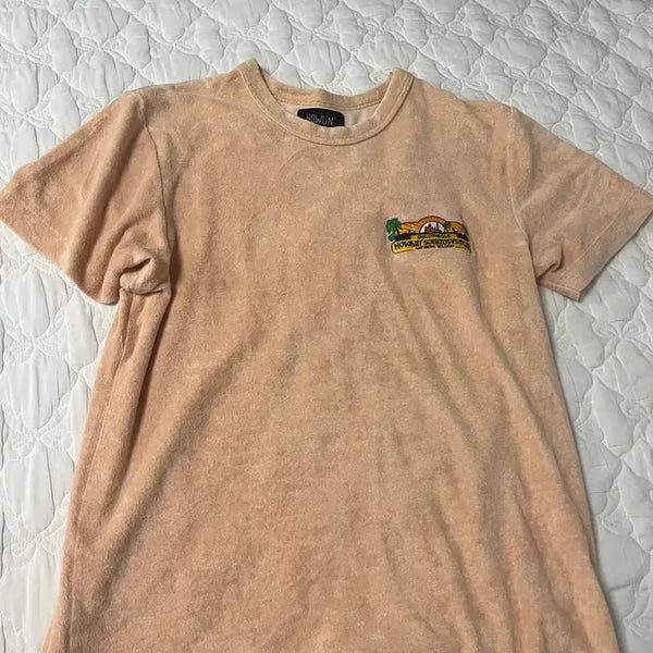 [BUNJANG] Howlin Terry Short Sleeve T-Shirt - Beige, Size 50 / HOWLIN 테리 반팔 티셔츠 50