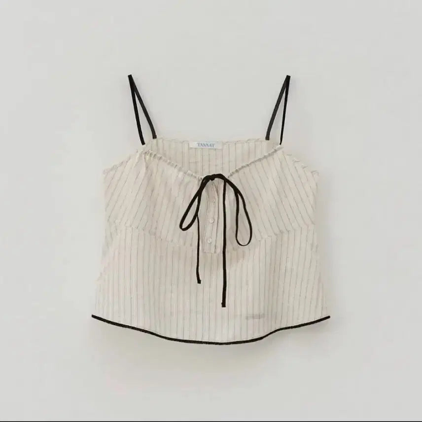 [BUNJANG] TANNAT Ribbon Sheer Sleeveless Top / 타낫 TANNAT Ribbon sheer sleeveless top