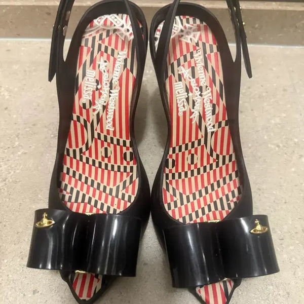 [BUNJANG] Vivienne Westwood Melissa Jelly Shoes Black / 비비안웨스트우드 멜리사 젤리 슈즈 구두 블랙
