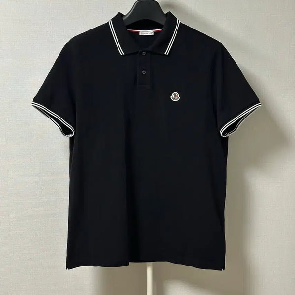 [BUNJANG] Moncler 20SS Polo T-shirt Black XL / [XL] 20SS 몽클레어 폴로 반팔 티셔츠 블랙
