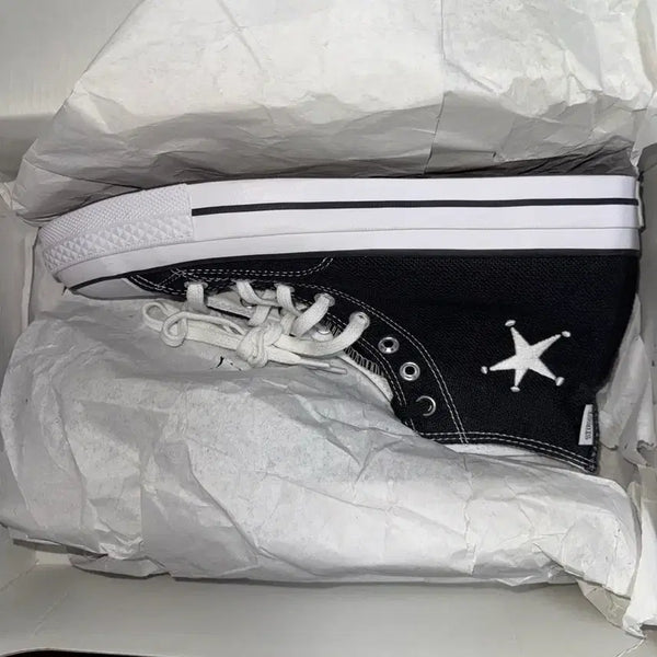 [BUNJANG] Stussy x Converse Chuck 70 High Black Size 275 / 스투시 x 컨버스 척 70 하이 블랙 275