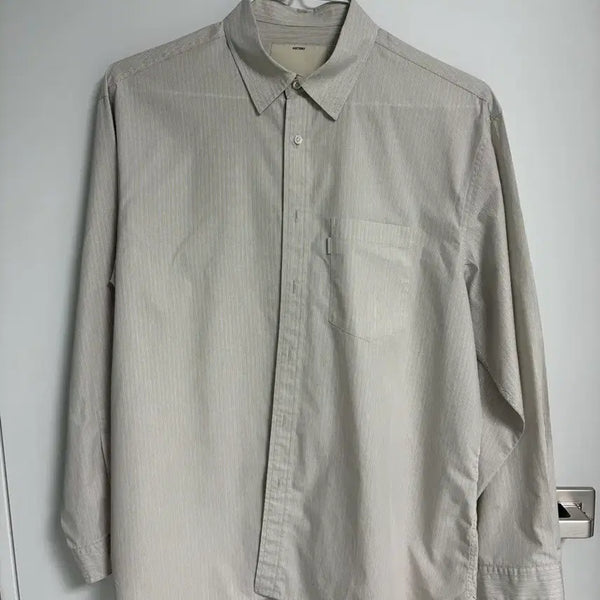 [BUNJANG] Pottery Comfort Shirt Yellow Stripe / [1] 포터리 컴포트 셔츠 옐로우 스트라이프