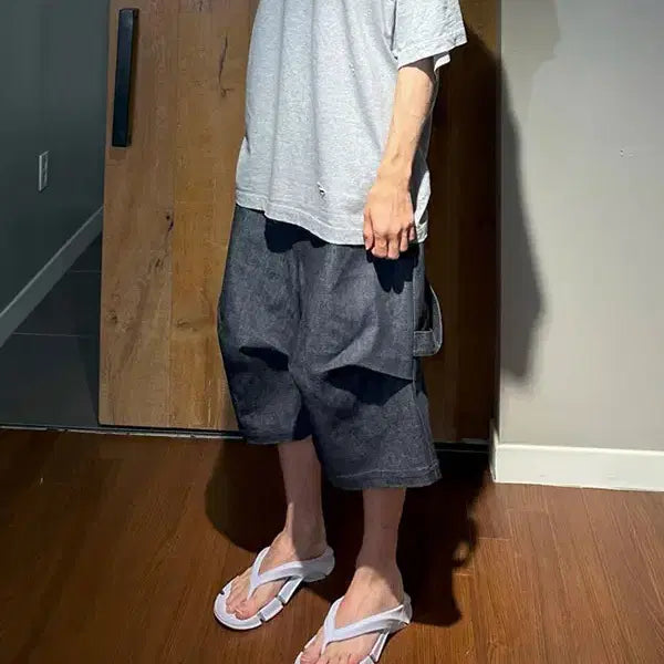 [BUNJANG] Nonnode Alpine Selvage Denim Shorts / [3] 논노드 알파인 셀비지 데님 쇼츠
