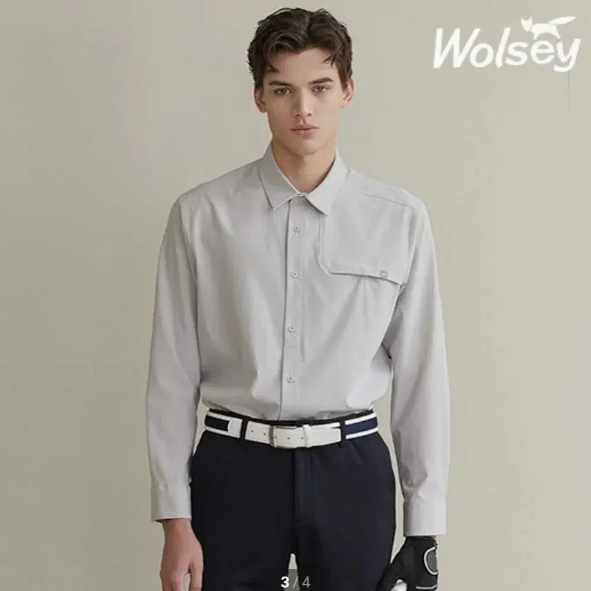 [BUNJANG] Wolsey Performance Fit Breathable Spandex Shirt Men's 115 / 울시 퍼포먼스핏 브리더블 스판셔츠 남성 115 BIG