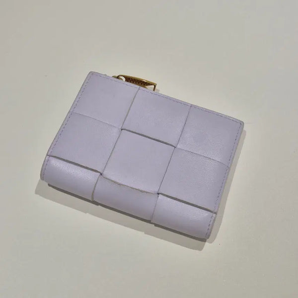 [BUNJANG] Bottega Veneta Intrecciato Leather Wallet Pastel Purple / 보테가베네타 인트레치아토 가죽 지갑 파스텔 퍼플