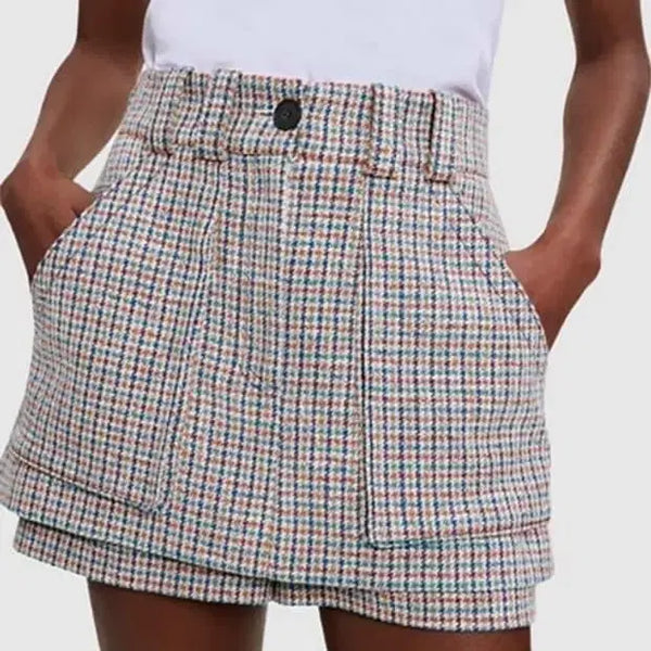 [BUNJANG] Maje Check Pattern Skirt Pants / maje 치마바지