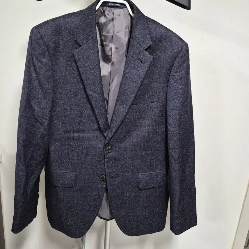 [BUNJANG] Brentwood Men's Slim Fit Check Pattern Suit Jacket / 남성 브렌우드 정장상.하