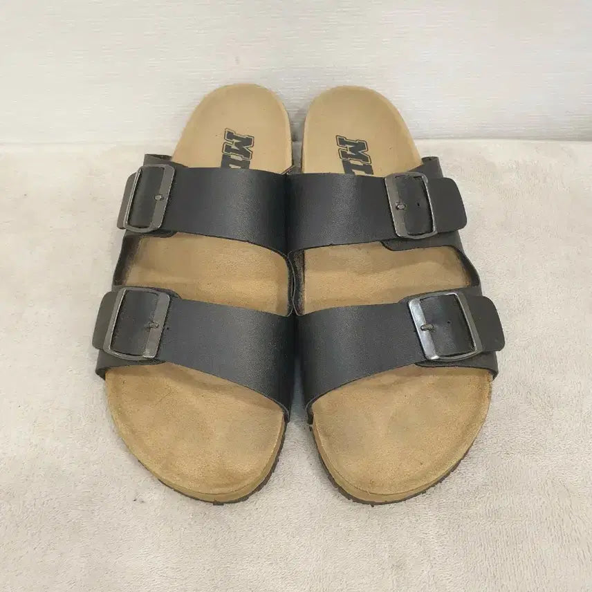 [BUNJANG] MLB Black Strap Slippers / MLB 블랙 슬리퍼 260~265