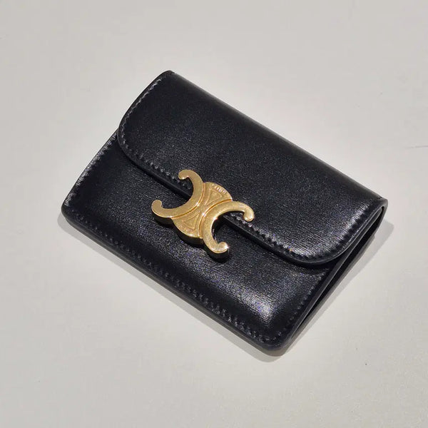 [BUNJANG] Celine Triomphe Flap Card Wallet Black / 셀린느 트리옹프 플랩 카드 지갑 블랙