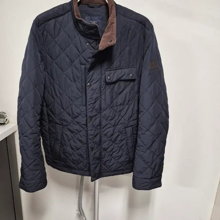 [BUNJANG] Olsen Quilting Jacket Navy / 올젠 퀼팅 자켓 네이비