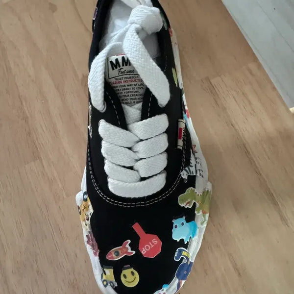 [BUNJANG] Mihara Yasuhiro Baker Sticker Sneakers Size 43 / 미하라야스히로 베이커 스티커 43