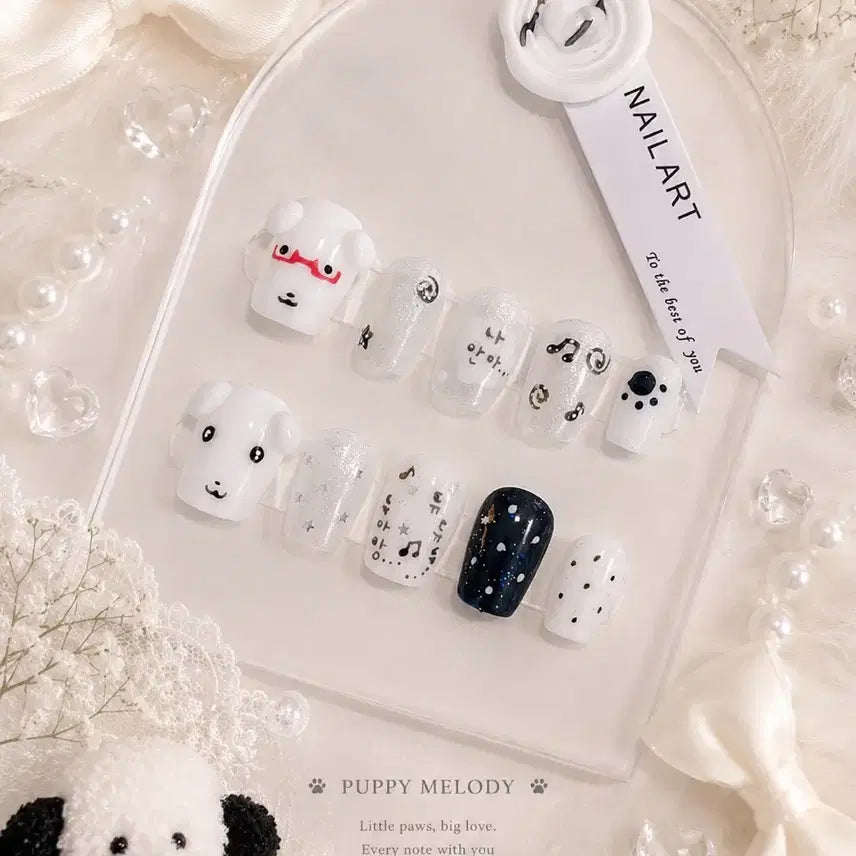 [BUNJANG] Ganadi Cute Handmade Nail Tips Set 2 / 가나디 귀염뽀짝 수제네일팁 2탄