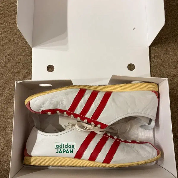 [BUNJANG] Adidas Japan Vintage Sneakers White Red / 아디다스 재팬 슈즈 화이트 레드