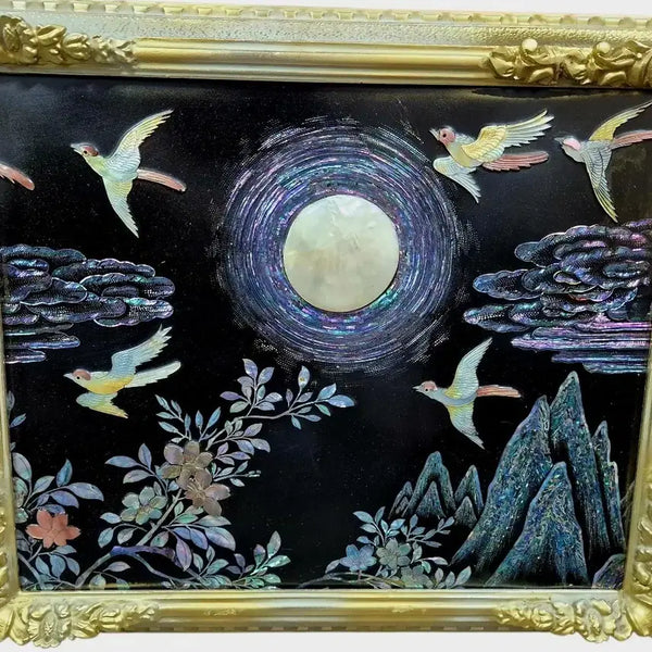 [BUNJANG] Tongyeong Mother-of-Pearl Lacquerware Painting Frame / 통영자개 나전칠기 그림액자 수집용