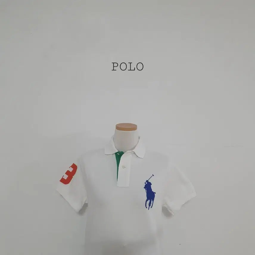 [BUNJANG] Polo Ralph Lauren Big Pony Short Sleeve Polo Shirt - White / No.26071406 폴로 랄프로렌 빅포니 반팔 카라티 화이트
