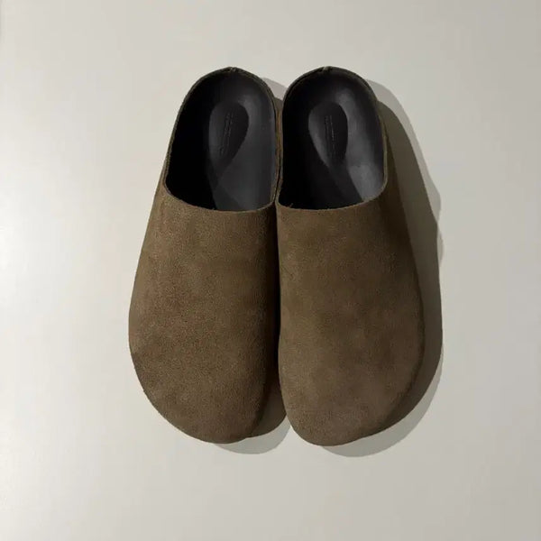 [BUNJANG] Zara Suede Leather Mules / [255]ZARA 홈 스웨이드 레더 뮬