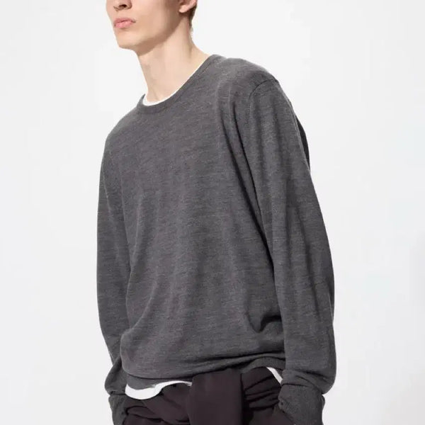 [BUNJANG] Merino Crewneck Sweater Grey M / [판매]메리노 크루넥 스웨터 그레이 Msize
