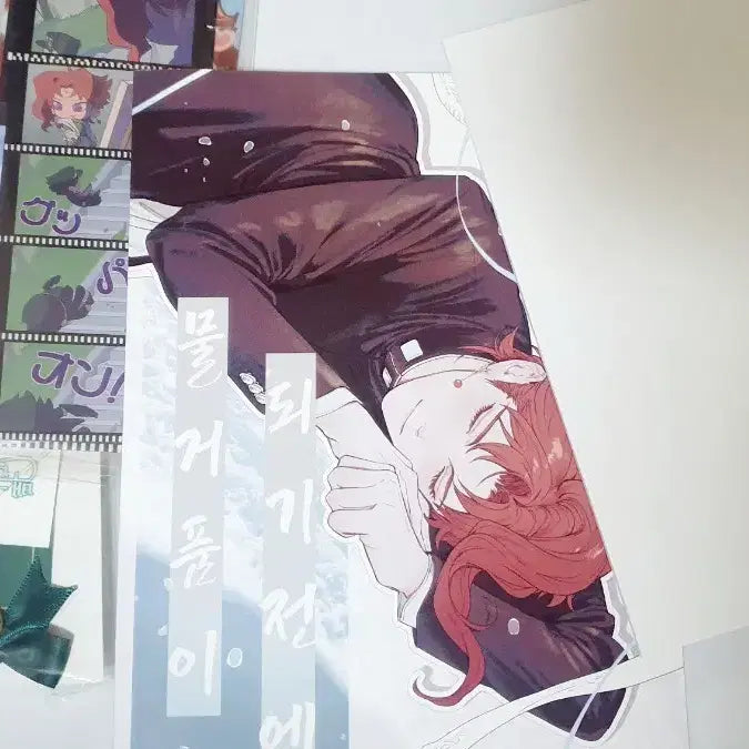 [BUNJANG] JoJo's Bizarre Adventure Part 3 Jotaro & Kakyoin Sublimation Fanbook & Goods Bundle Set / 죠죠의 기묘한 모험 3부 죠타로 & 카쿄인 승화 회지 & 굿즈
