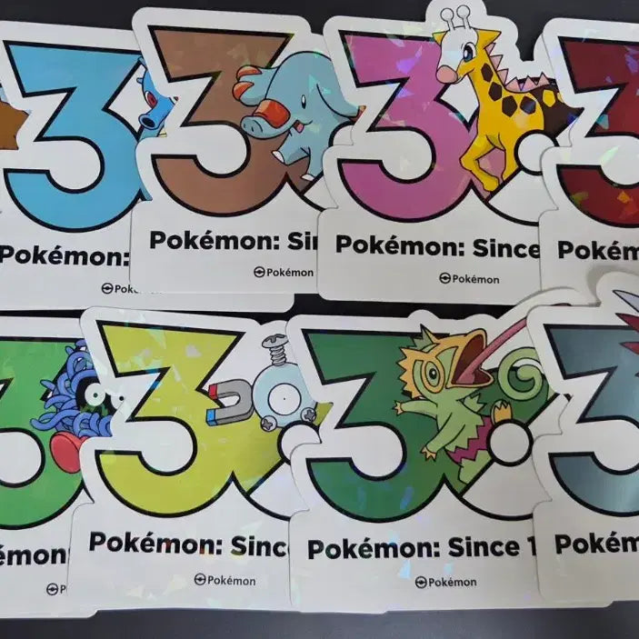 [BUNJANG] Pokemon 30th Anniversary Stickers & Keychains - Featuring Arbok, Articuno, Doduo, Exeggutor, Seadra, and more / 포켓몬 30주년 스티커 무장조 키링키 구구 코코리 시드라 델빌 코일