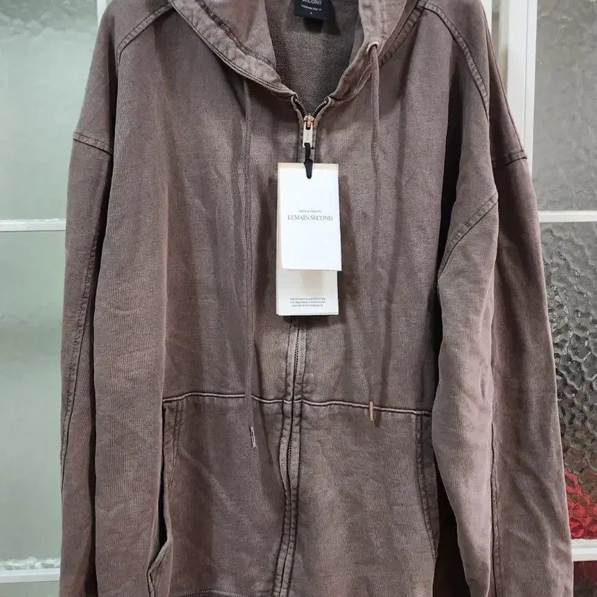 [BUNJANG] Leemain Second Hoodie Brown / 르메인 세컨드 후드집업 브라운