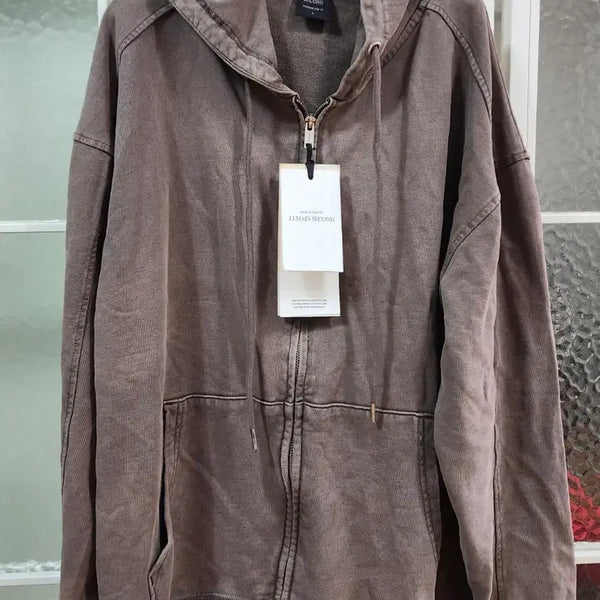[BUNJANG] Leemain Second Hoodie Brown / 르메인 세컨드 후드집업 브라운
