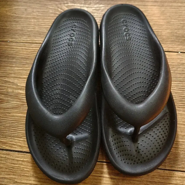 [BUNJANG] Crocs Slip-On Sandals Black / 크록스 슬립온 샌들 블랙