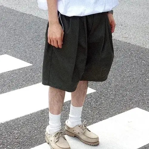 [BUNJANG] isness Balloon EZ Shorts Navy (F) / 이즈네스 isness EZ Shorts 네이비 F