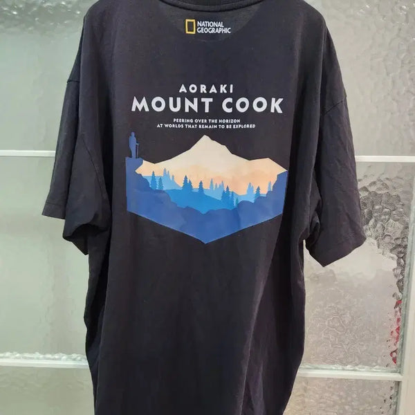 [BUNJANG] National Geographic Black Short Sleeve T-Shirt / 내셔널 지오그래픽 반팔 티셔츠 블랙