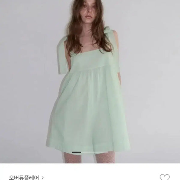 [BUNJANG] Overdue Flare Ribbon Balloon Jumpsuit Mint / 오버듀플레어 점프슈트 민트