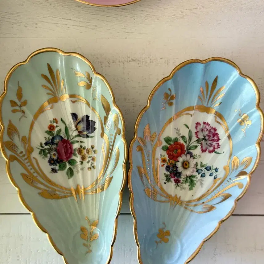 [BUNJANG] Limoges Shell Shaped Plates (Set of 2) / 프랑스 리모지 쉘모양 접시