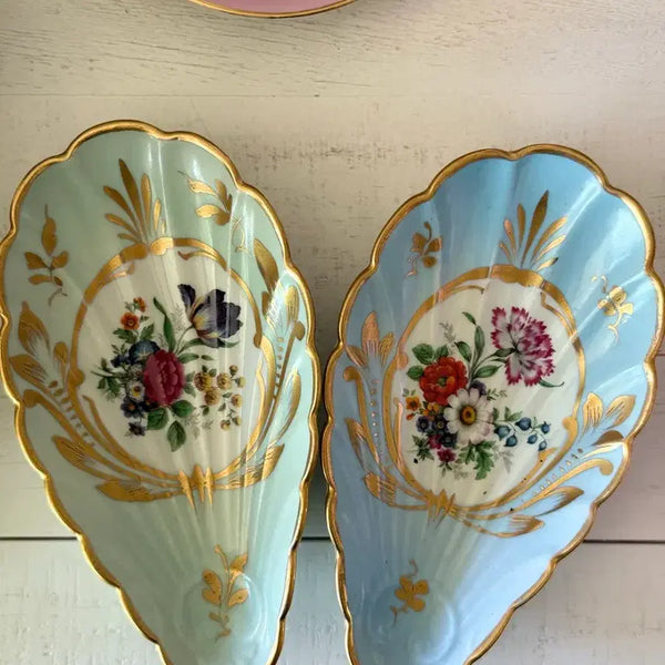 [BUNJANG] Limoges Shell Shaped Plates (Set of 2) / 프랑스 리모지 쉘모양 접시