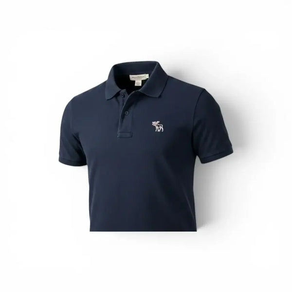 [BUNJANG] Abercrombie & Fitch Custom Cropped Polo Shirt Navy S / 아베크롬비 커스텀 크롭 카라티 네이비 S
