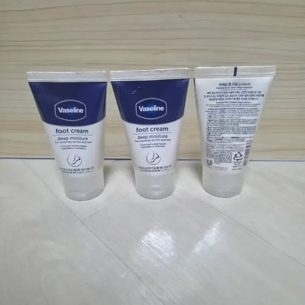 [BUNJANG] Vaseline Deep Moisture Foot Cream 55ml (3 Pack) / 바세린 딥모이스처 풋크림 55ml *3개