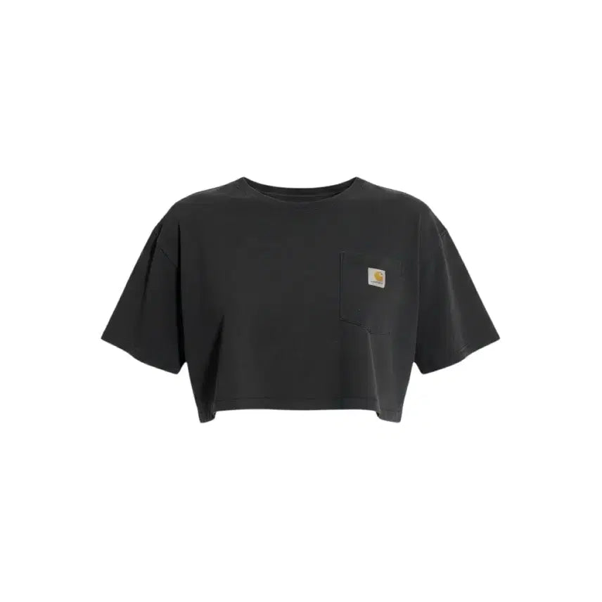 [BUNJANG] Carhartt Custom Cropped T-shirt Black L / 칼하트 커스텀 크롭티 블랙 L