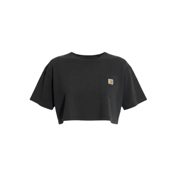 [BUNJANG] Carhartt Custom Cropped T-shirt Black L / 칼하트 커스텀 크롭티 블랙 L