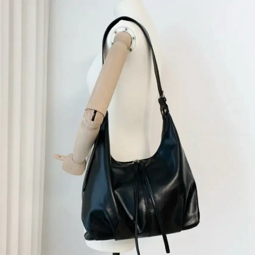 [BUNJANG] Black Shoulder Bag Backpack / 숄더백 가방 직장인 대학생 보부상 블랙 백 백팩