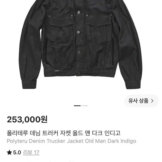 [BUNJANG] Politeu Rell Old Man Dark Indigo Denim Trucker Jacket / 폴리테루 데님 트러커 자켓 올드 맨 다크 인디고 [3]