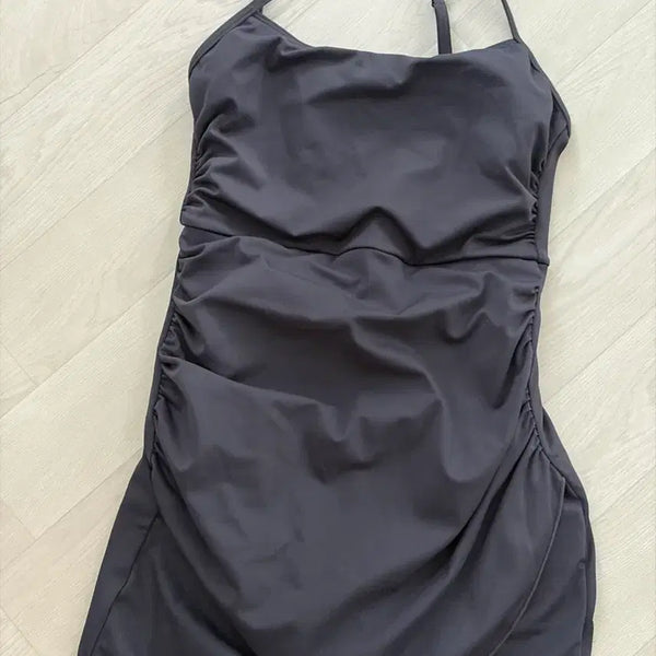 [BUNJANG] Vicky Bender Halter Shirring Skirt Monokini / 비키니밴더 홀터 셔링 스커트 모노키니