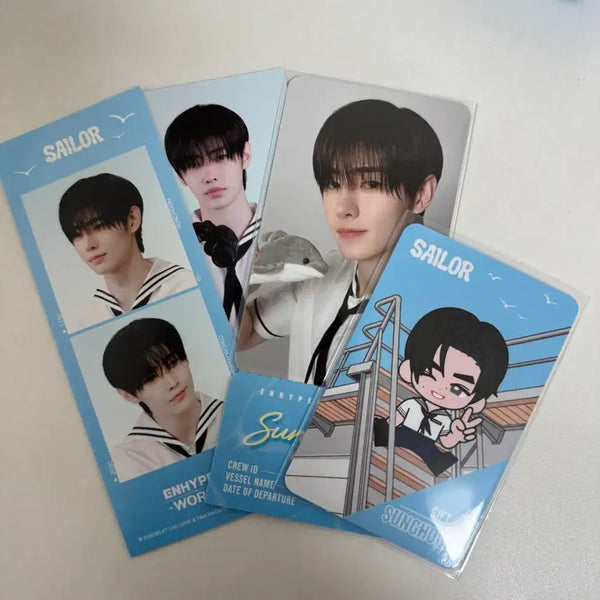 [BUNJANG] Enhypen Sunghoon Special Photocard Bamkids 2-Cut Photo Set / 엔하이픈 월드 성훈 스페셜 포카 밤키즈 2컷 포토 세트