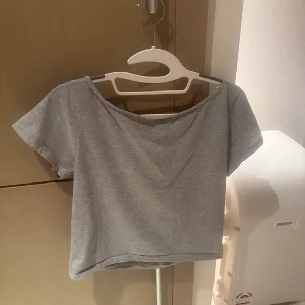 [BUNJANG] Basic Gray Short-Sleeve T-Shirt / 기본 회색 반팔 티셔츠