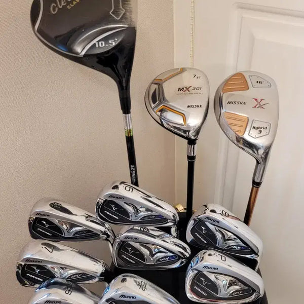 [BUNJANG] Mizuno JPX E3 Forged Full Golf Club Set with Benz Caddy Bag / + 미즈노 + 남성용 골프채 풀세트