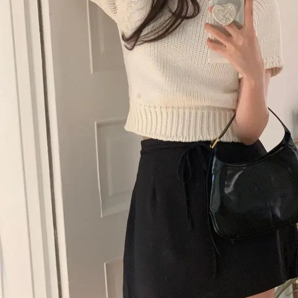 [BUNJANG] Peter Pan & Wendy Royal Mini Ribbon Skirt / 피터앤웬디 로얄 미니 리본 스커트